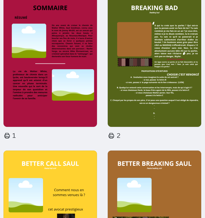 Ébauche de mon site sur Canva.